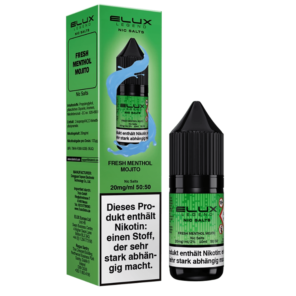 Elux Nikotinsalz - Fresh Menthol Mojito - Liquid 10mg 10ml