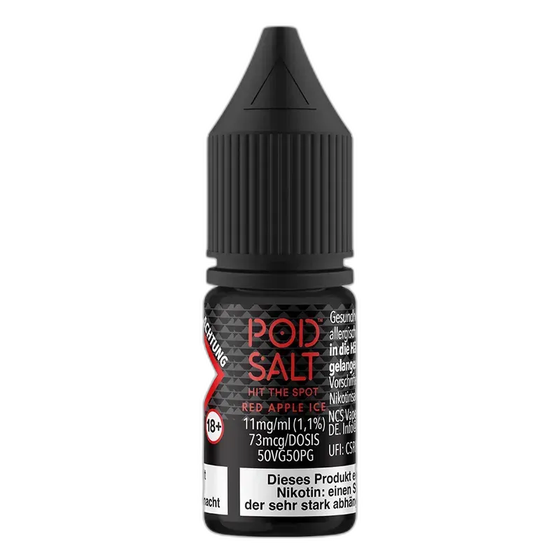 Pod Salt Core Nikotinsalz - Red Apple Ice - 10ml Liquid 11mg
