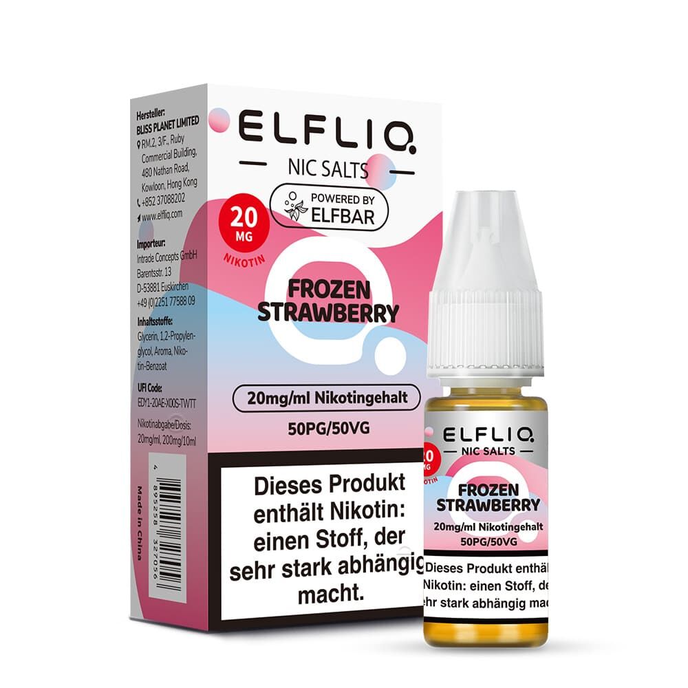 Elfliq by Elfbar Nikotinsalz - Frozen Strawberry - Liquid 20mg 10ml