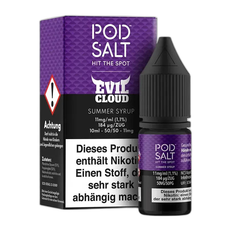 Pod Salt Fusion - Summer Syrup - 10ml Liquid 11mg Nikotinsalz
