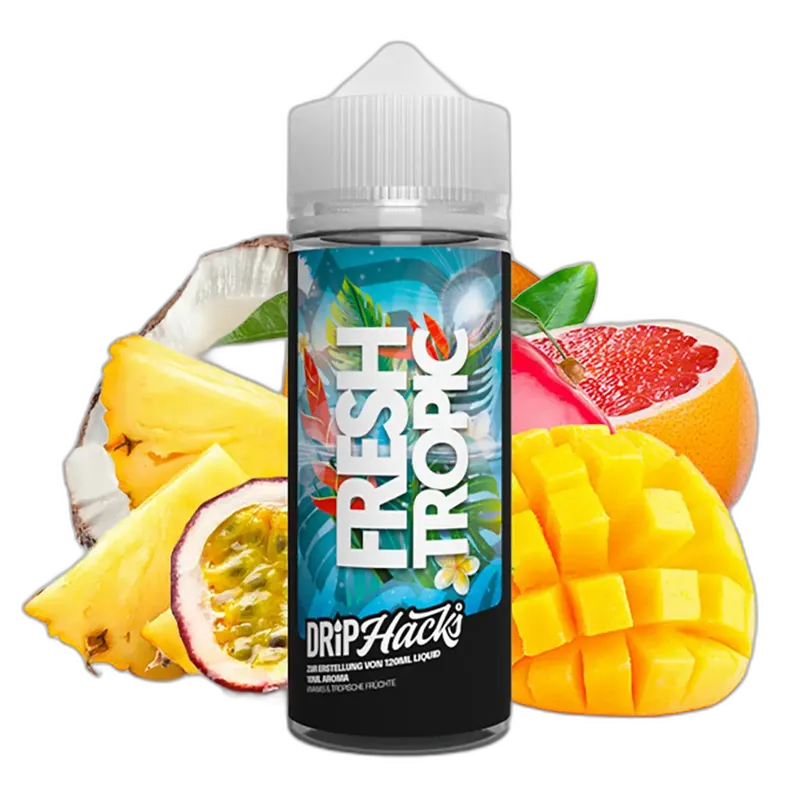 Drip Hacks Longfill - Fresh Tropic - 10ml Aroma in 120ml Flasche