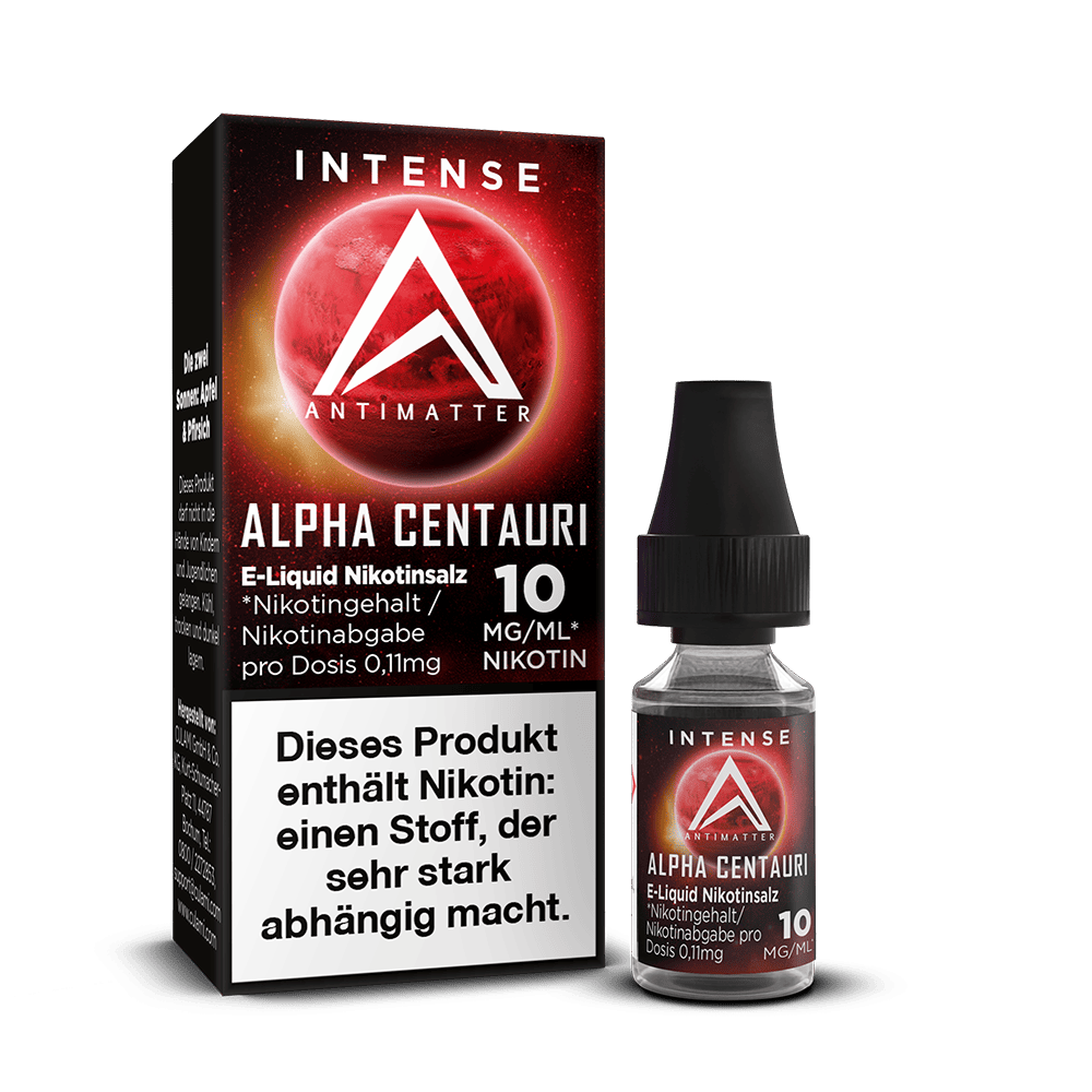 Antimatter Intense Nikotinsalz - Alpha Centauri - 10mg 10ml Liquid