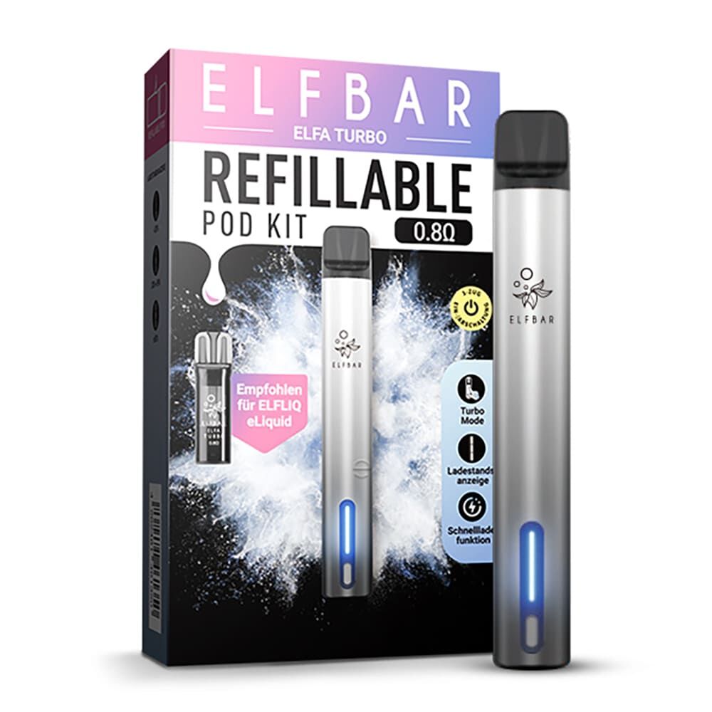 Elfbar Elfa Turbo Refillable Pod Kit Aurora-Black