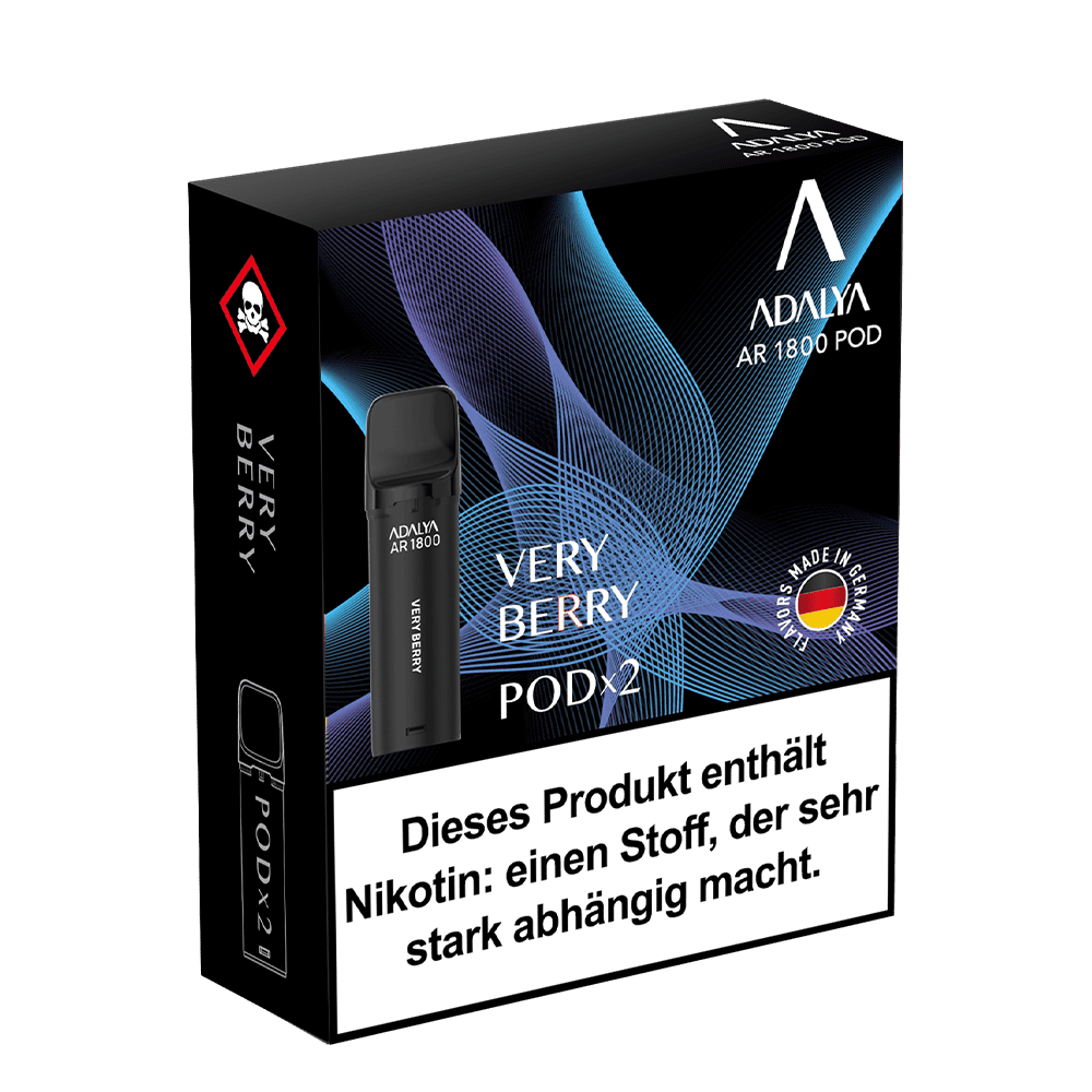 2x Adalya AR1800 - Very Berry - 20mg Nikotinsalz 2ml