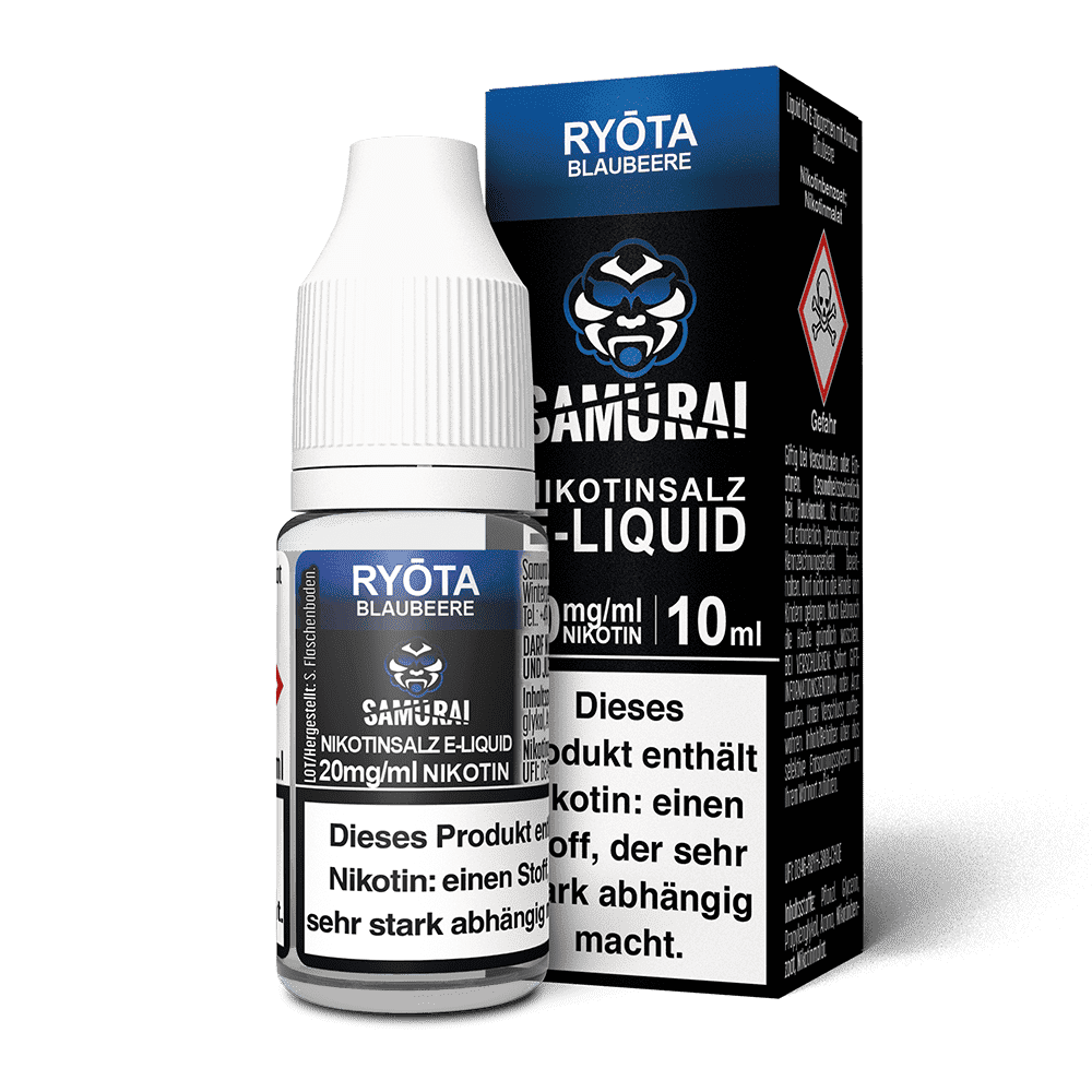 Samurai Nikotinsalz - Ryota Blaubeere - Liquid 20mg 10ml
