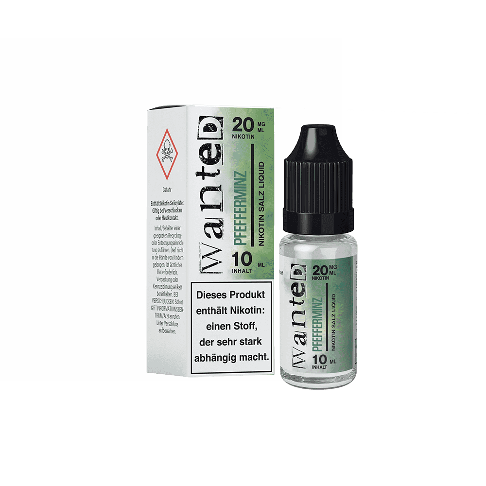 Wanted Nikotinsalz - Pfefferminz - Overdosed 10ml Liquid 20mg