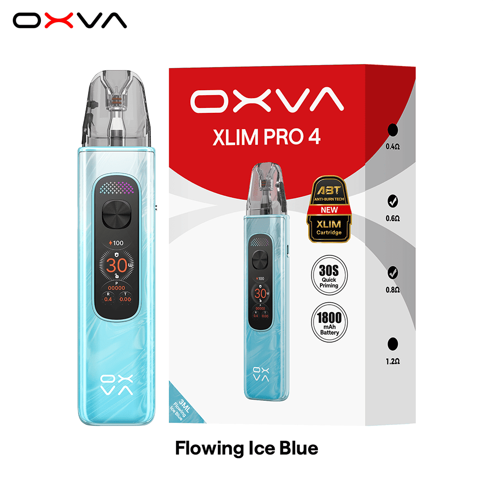 OXVA XLIM Pro 4 Flowing Ice Blue Verpackung
