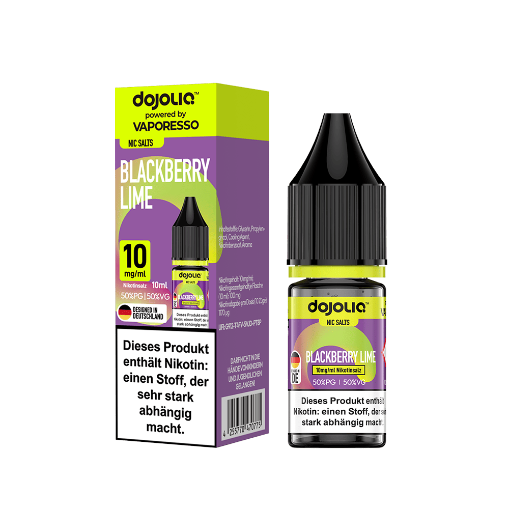Dojoliq Nikotinsalz - Blackberry Lime - 10ml Liquid 10mg