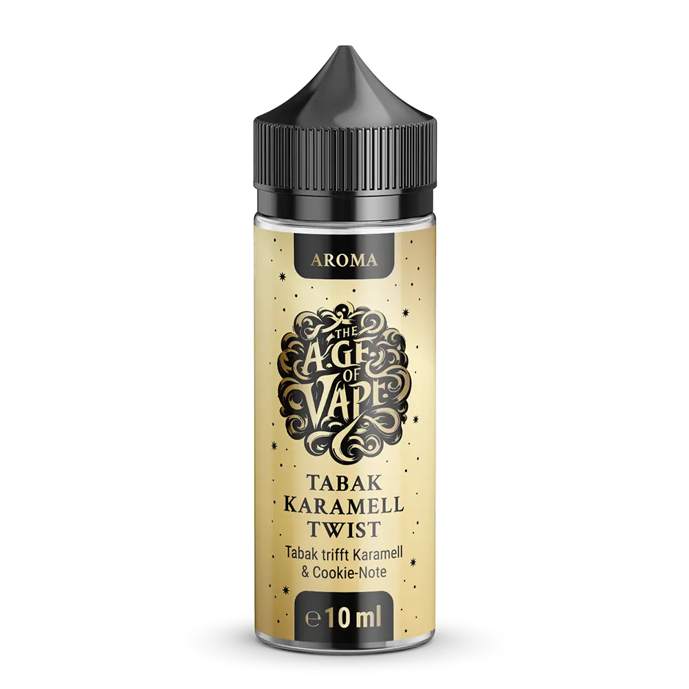 The Age of Vape Aroma Longfill - Tabak Karamell Twist - 10ml in 120ml Flasche