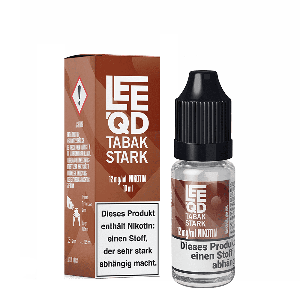 LEEQD Liquid - Tobacco Tabak stark - 12mg 10ml