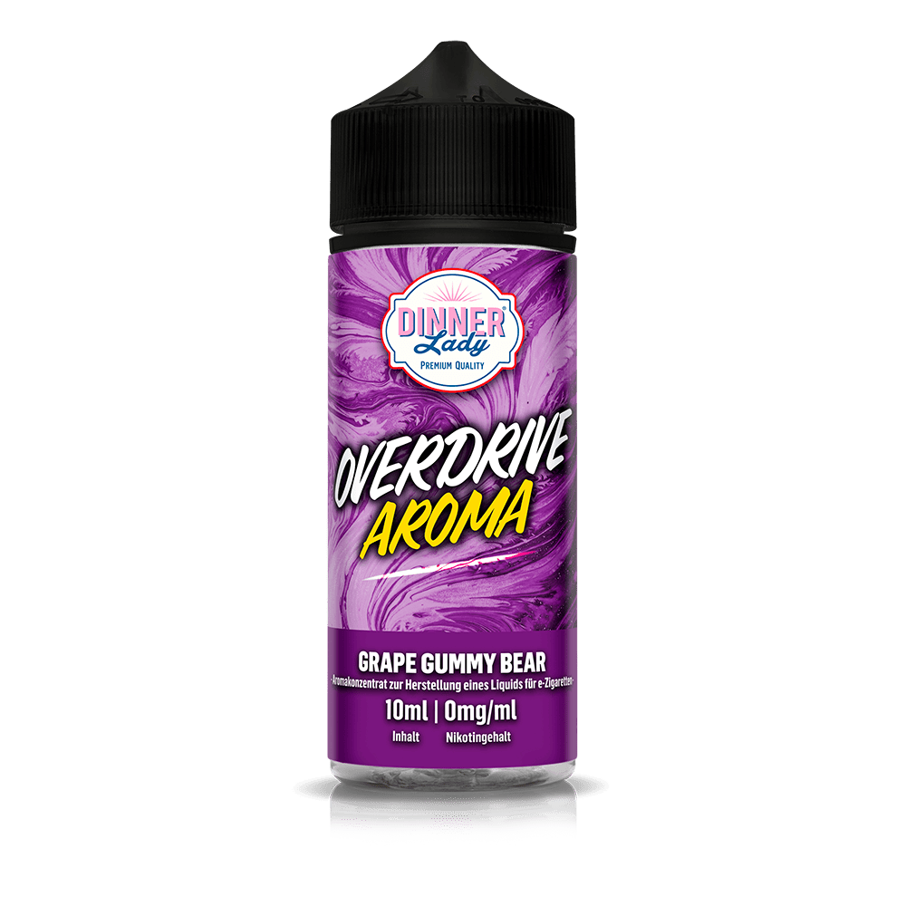 Dinner Lady Overdrive Longfill - Grape Gummy Bear - 10ml in 120ml Flasche