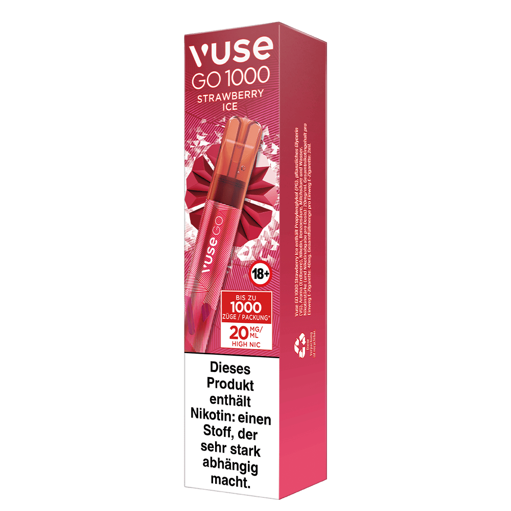 Vuse GO 1000 Strawberry Ice 20mg Einweg E-Zigarette