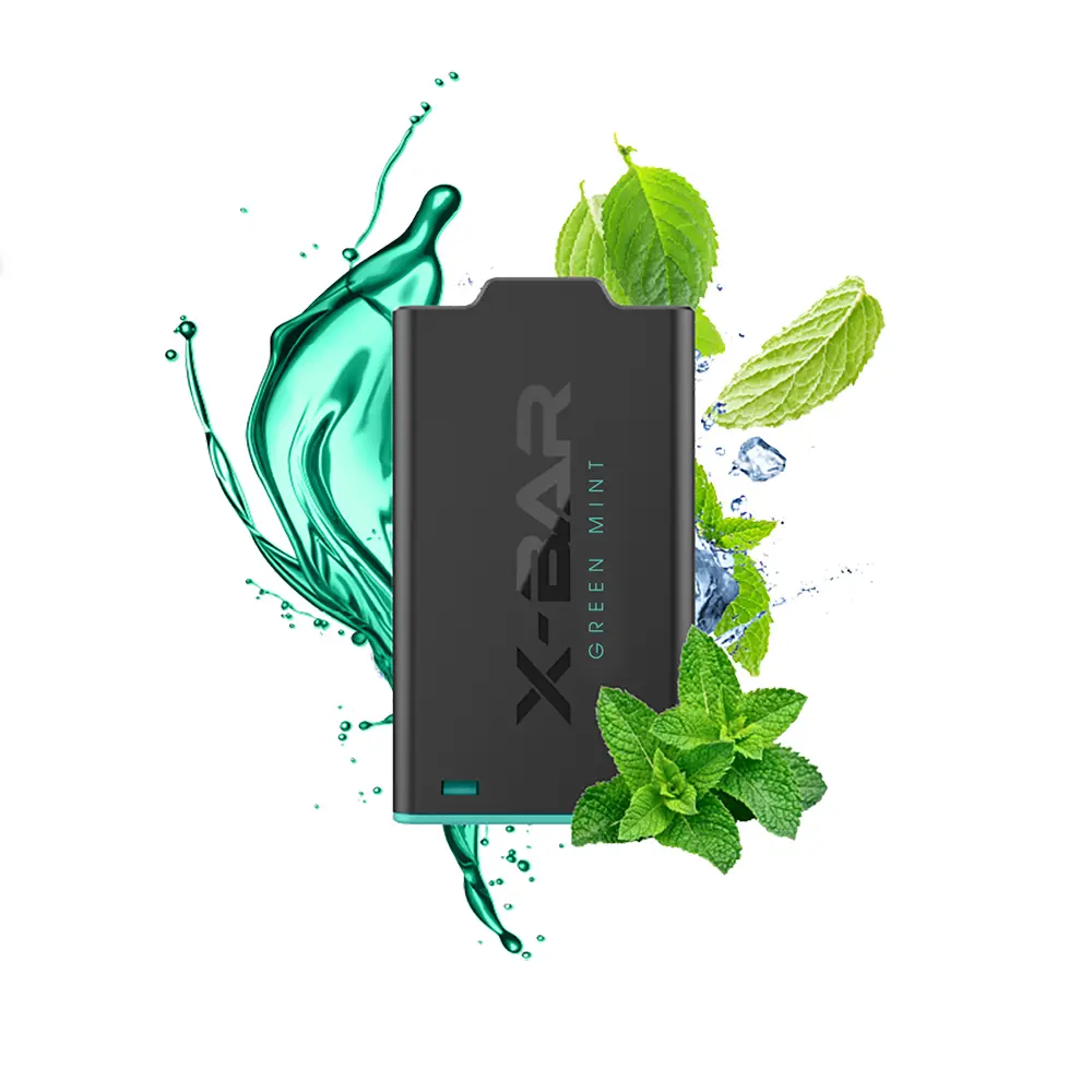 X-Bar - X-Shisha Pod - Green Mint  - 7ml 0mg