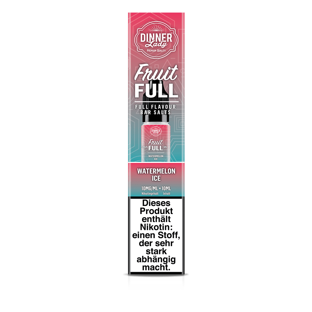 Dinner Lady Fruit Full Nikotinsalz - Watermelon Ice - 10ml Liquid 10mg