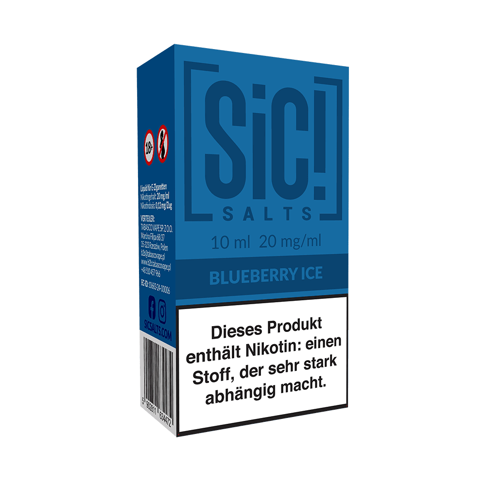 SIC Nikotinsalz - Blueberry Ice -10ml Liquid 20mg