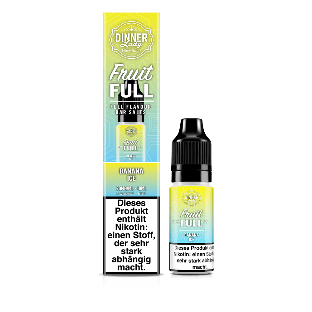 Dinner Lady Fruit Full Nikotinsalz - Banana Ice - 10ml Liquid 20mg