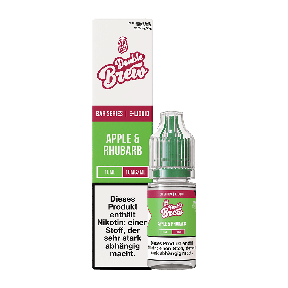 Double Brew Nikotinsalz - Apple Rhubarb - 10ml Liquid 10mg
