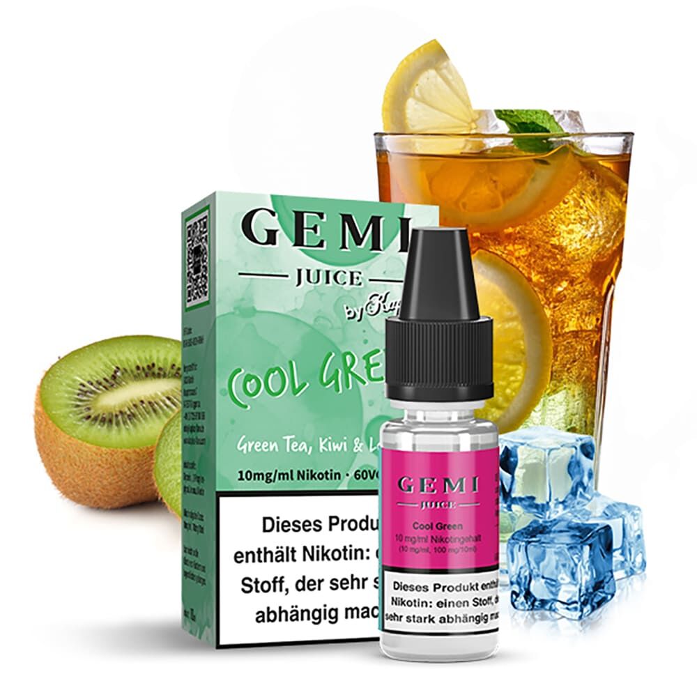 Gemi Juice Nikotinsalz - Cool Green - 20mg Liquid 10ml