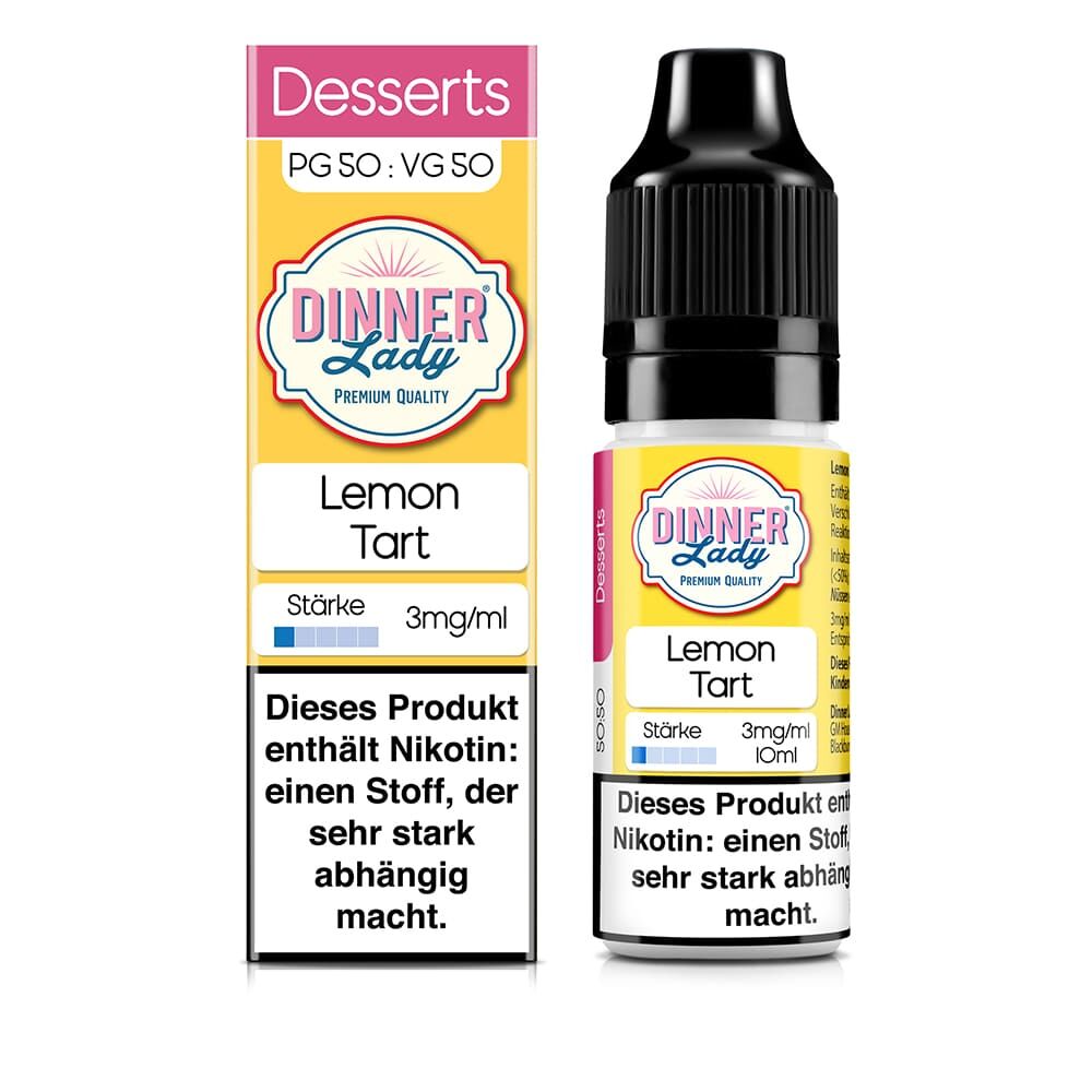 Dinner Lady Liquid - Lemon Tart - 50/50 10ml 3mg