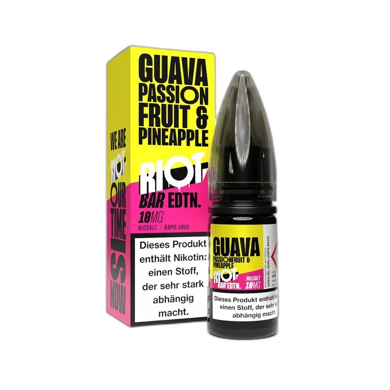Riot Squad Nikotinsalz - Guava Passionfruit Pineapple - Liquid 10mg 10ml