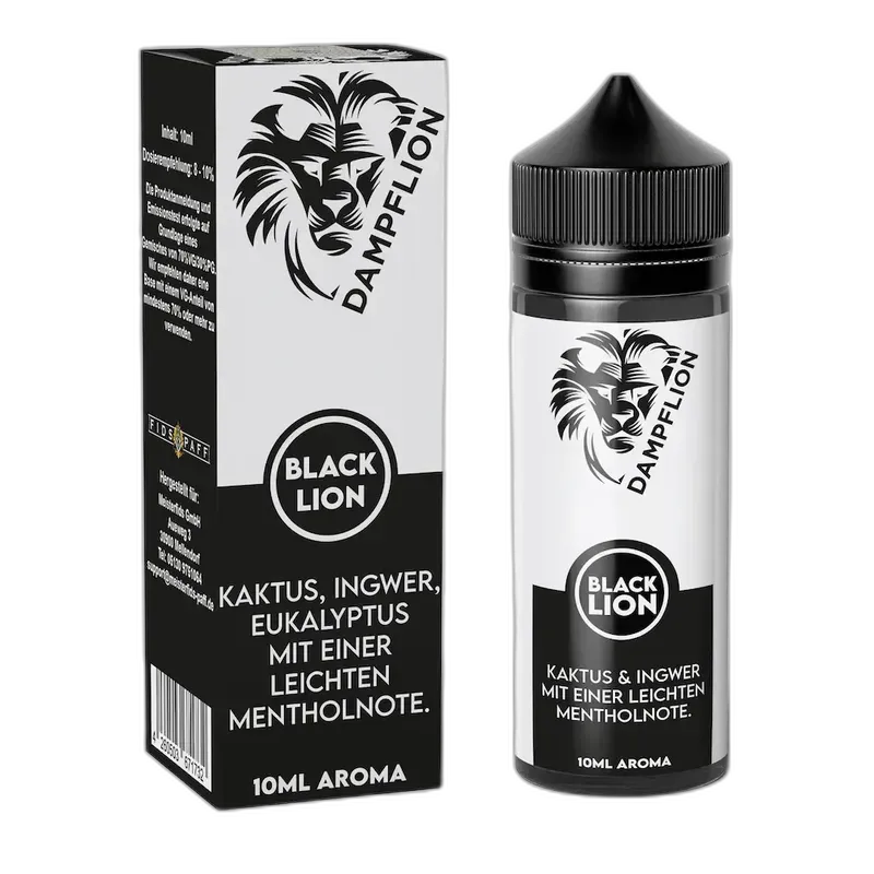 Dampflion Originals Longfill - Black Lion - 10ml Aroma in 120ml Flasche
