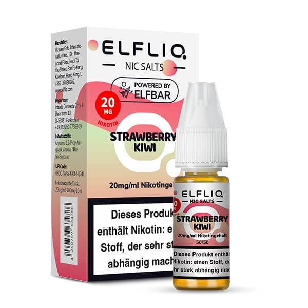 Elfliq by Elfbar Nikotinsalz - Strawberry Kiwi - Liquid 20mg 10ml