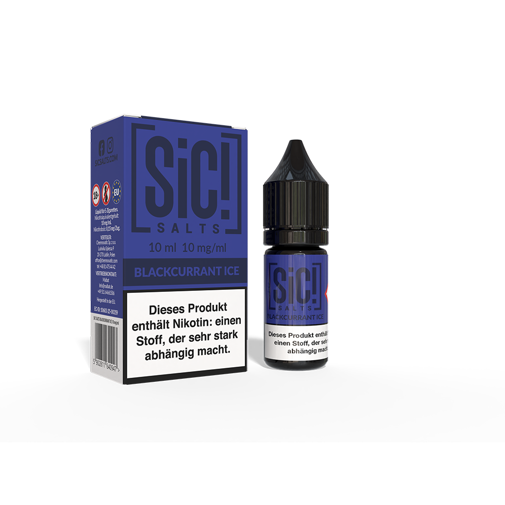 SIC Nikotinsalz - Blackcurrant Ice -10ml Liquid 10mg