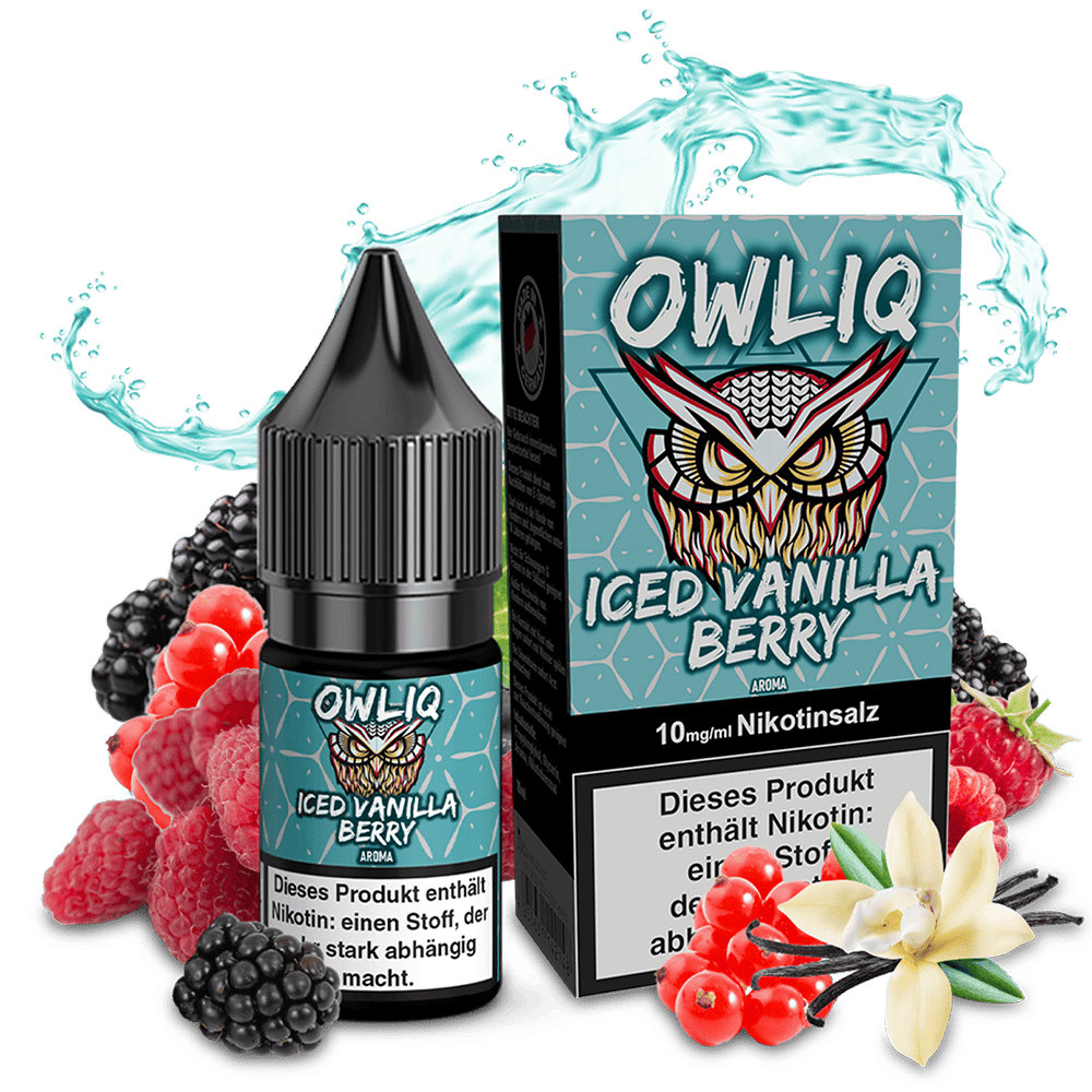 OWLIQ Nikotinsalz - Iced Vanilla Berry - 10ml Liquid 10mg