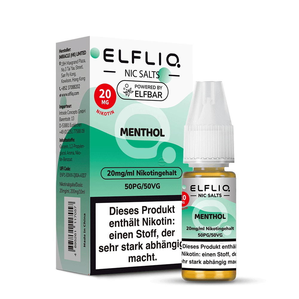 Elfliq by Elfbar Nikotinsalz - Menthol - Liquid 20mg 10ml