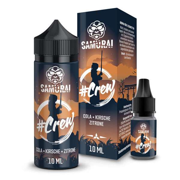 Samurai Longfill - Hashtag Crew - 10ml Aroma in 120ml Flasche