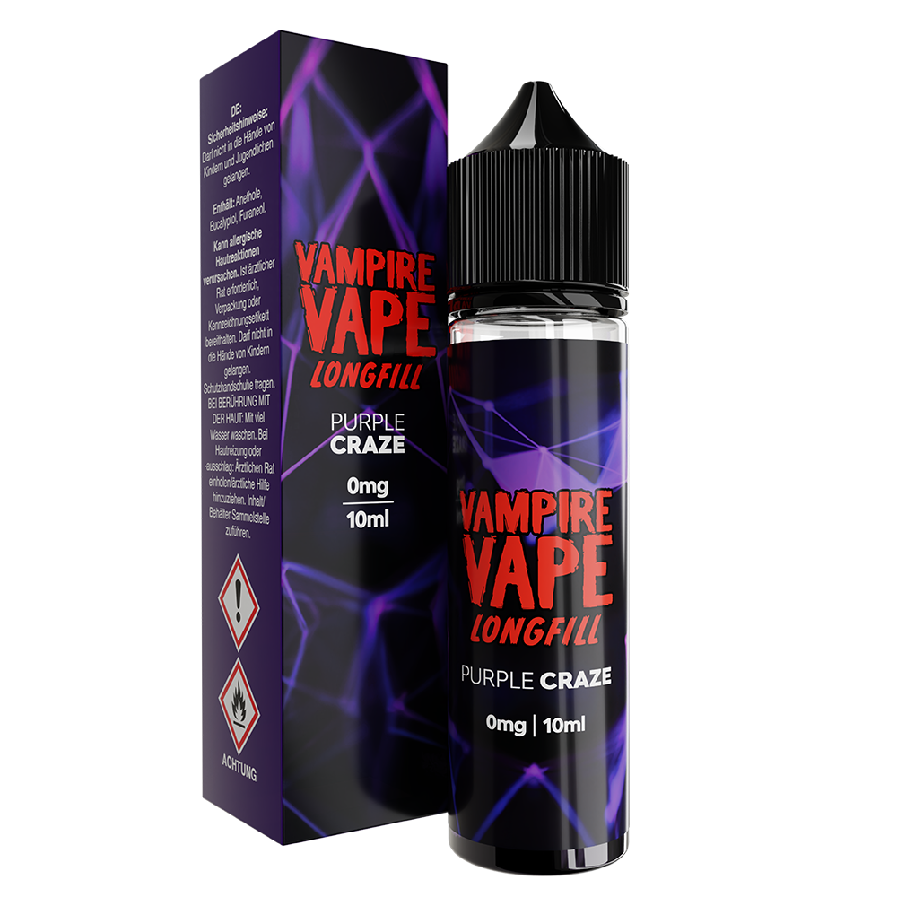 Vampire Vape Longfill - Purple Craze - 10ml Aroma in 60ml Flasche
