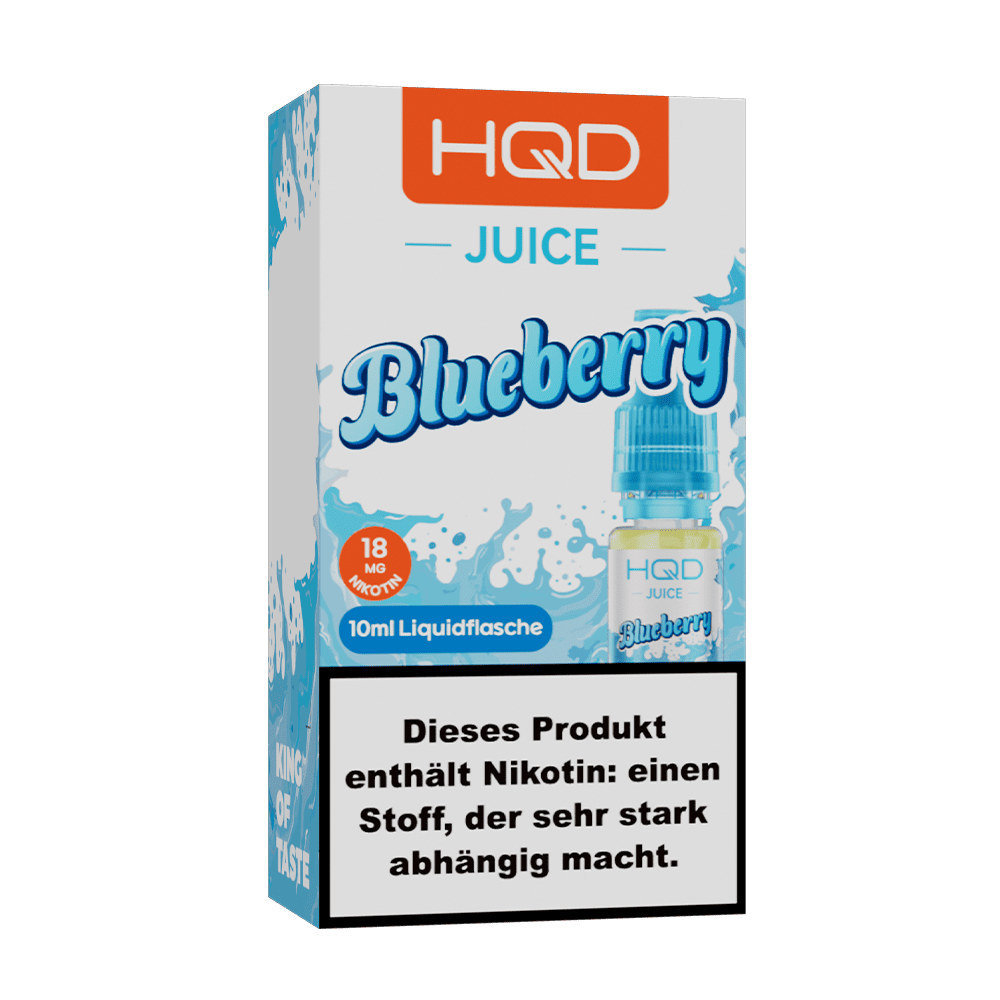 HQD Juice Nikotinsalz - Blueberry - 10ml Liquid 18mg