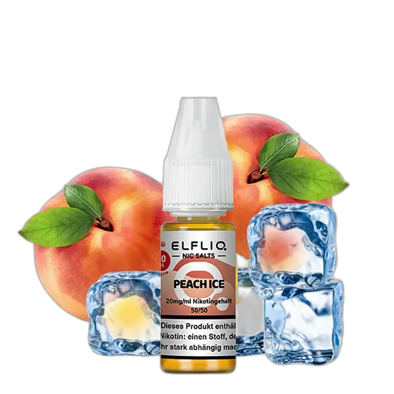 Elfliq by Elfbar Nikotinsalz - Peach Ice - Liquid 20mg 10ml