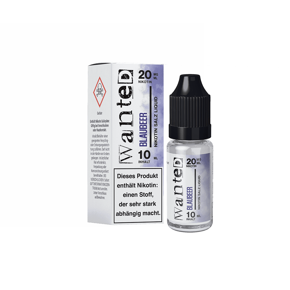 Wanted Nikotinsalz - Blaubeer - Overdosed 10ml Liquid 20mg