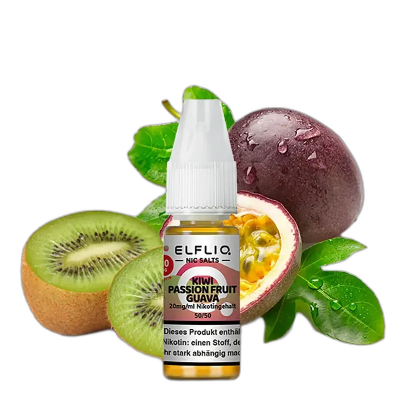 Elfliq by Elfbar Nikotinsalz - Kiwi Passion Fruit Guava - Liquid 20mg 10ml