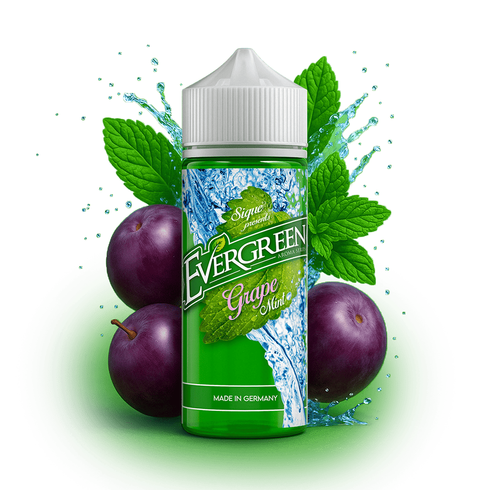 Evergreen Longfill - Grape Mint - 8ml Aroma in 120ml Flasche