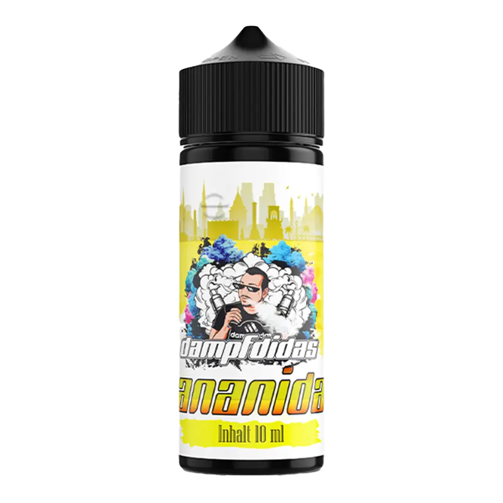 Dampfdidas Longfill - Bananidas - 10ml Aroma in 120ml Flasche