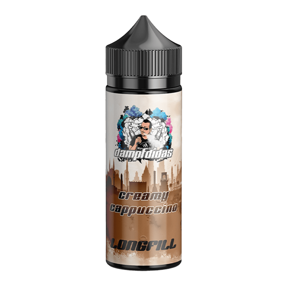 Dampfdidas Longfill - Creamy Cappuccino - 10ml Aroma in 120ml Flasche