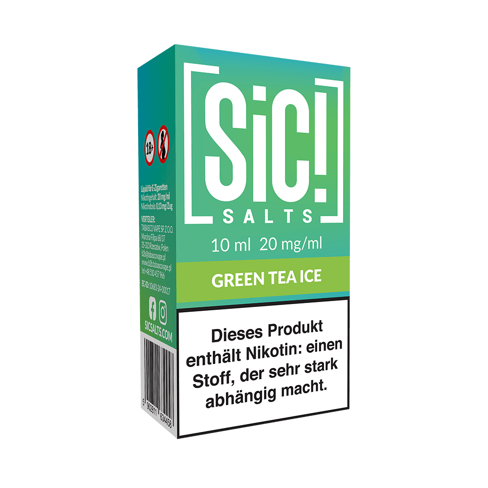 SIC Nikotinsalz - Green Tea Ice -10ml Liquid 20mg
