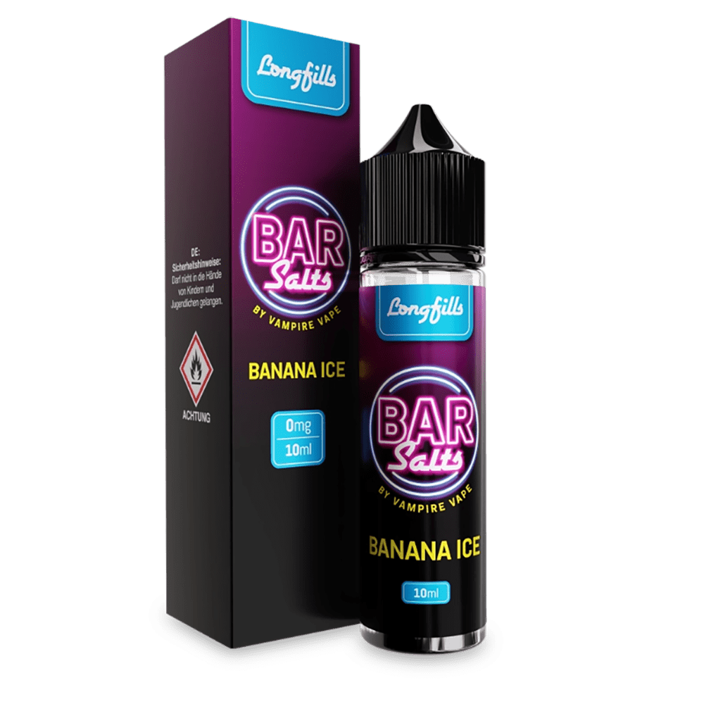 Bar Salts Aroma Longfill - Banana Ice - 10ml in 60ml Flasche