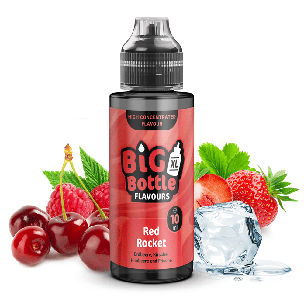 Big Bottle Flavours Longfill - Red Rocket - 10ml Aroma in 120ml Flasche