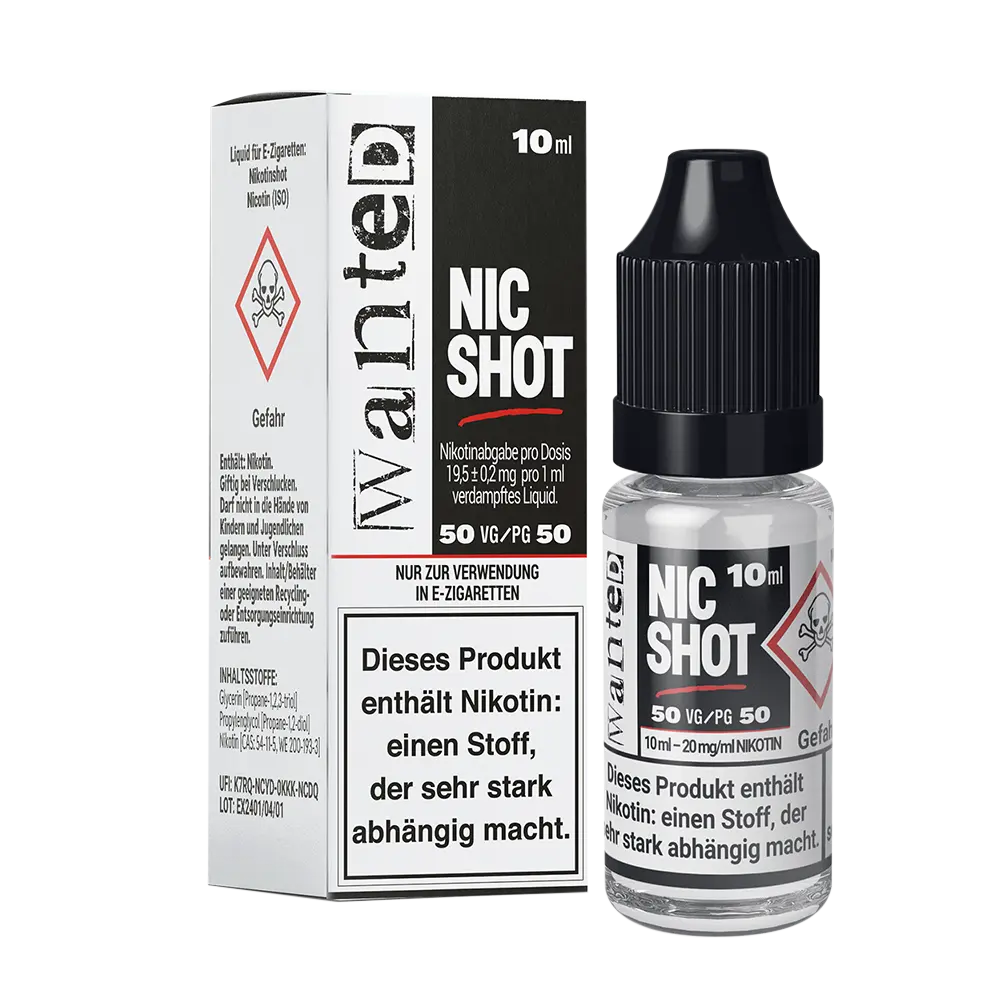 Wanted Shot 50/50 20mg/ml 10ml