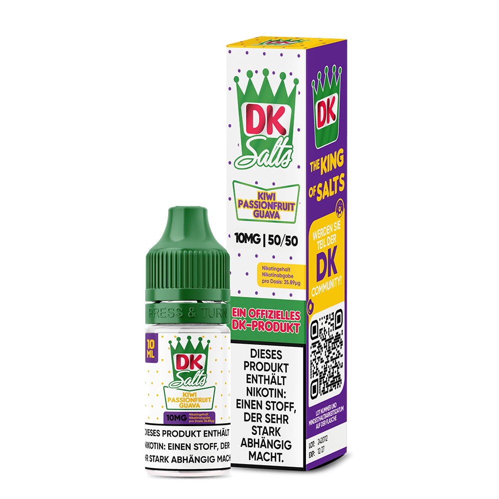 DK Salts Nikotinsalz - Kiwi Passionfruit Guava - Liquid 10mg 10ml