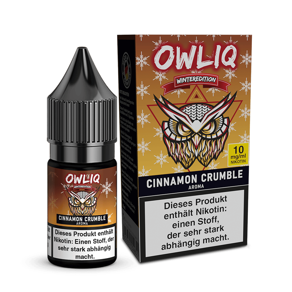 OWLIQ Nikotinsalz Weihnachtsedition - Cinnamon Crumble - 10ml Liquid 10mg