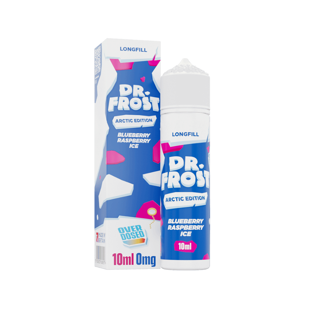 Dr. Frost Longfill - Blueberry Raspberry Ice - Overdosed 10ml Aroma in 60ml Flasche