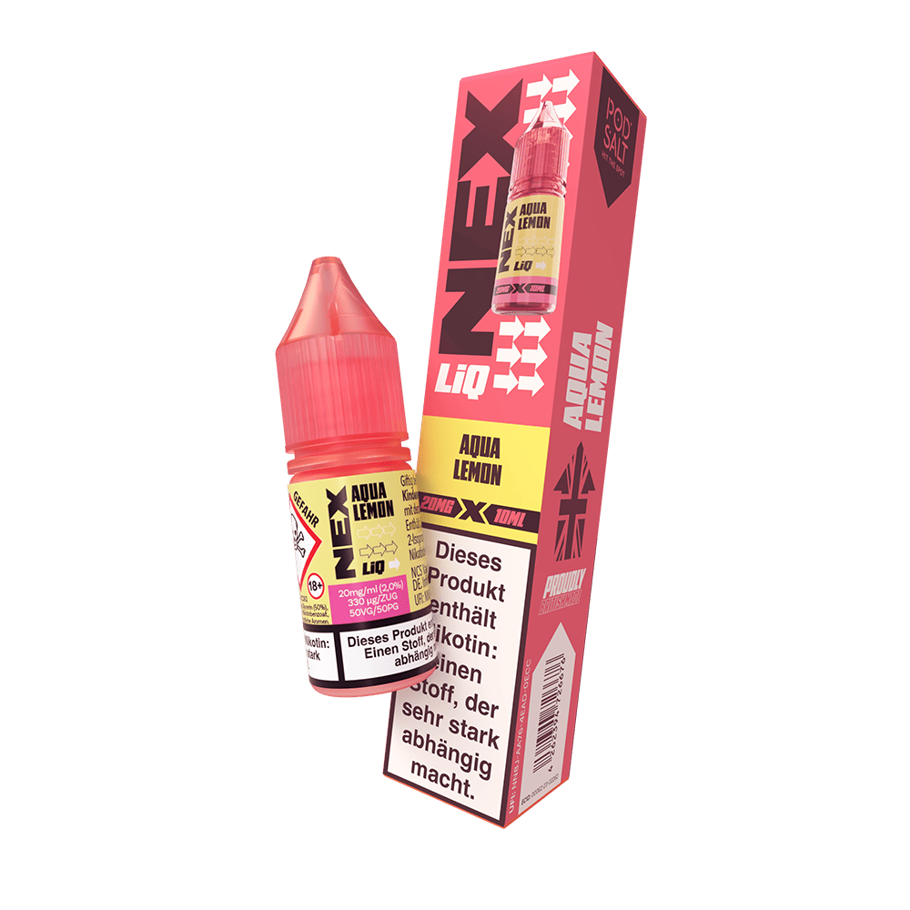 Nex Liq Nikotinsalz - Aqua Lemon - 20mg Liquid 10ml