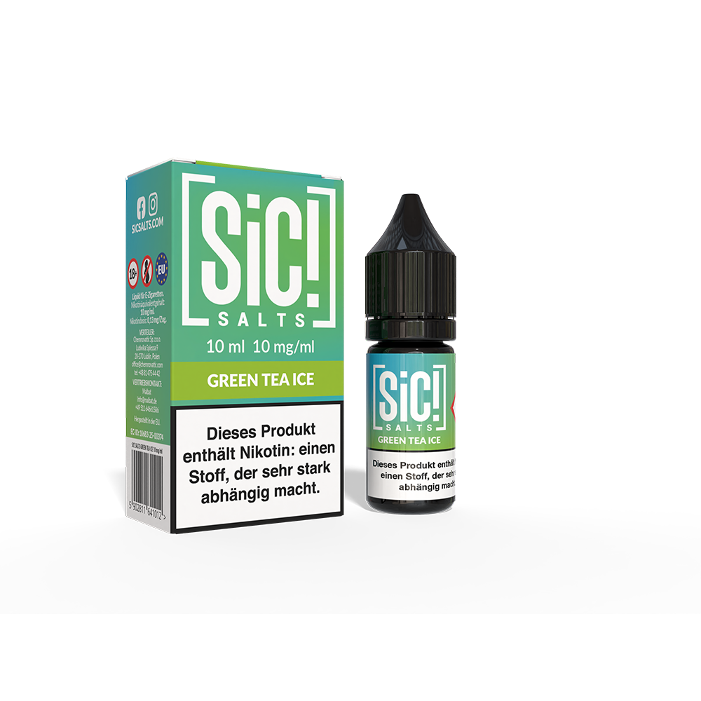 SIC Nikotinsalz - Green Tea Ice -10ml Liquid 10mg