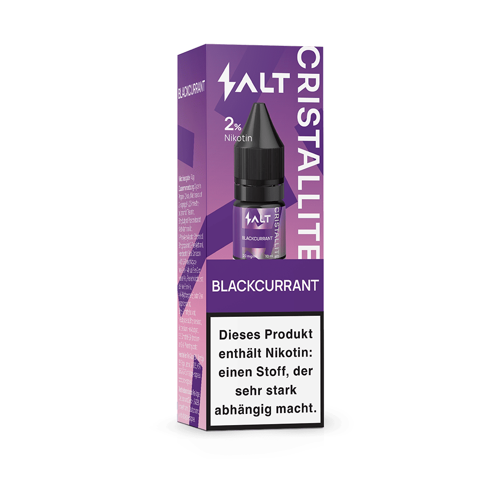 SALT Cristallite Nikotinsalz - Blackcurrant - 10ml Liquid 20mg