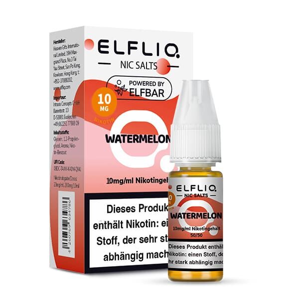 Elfliq by Elfbar Nikotinsalz - Watermelon - Liquid 10mg 10ml