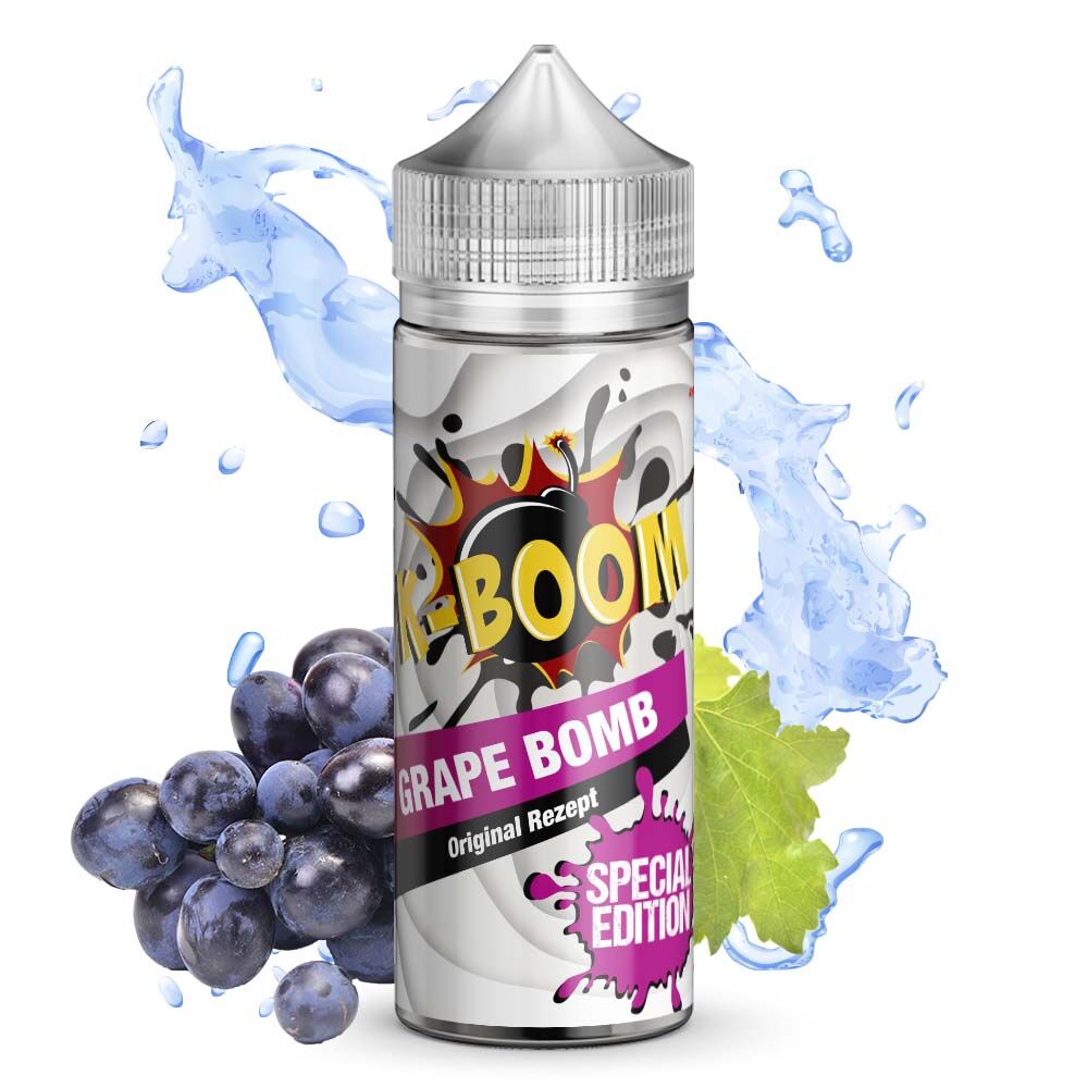 K-Boom Longfill - Grape Bomb - 10ml Aroma in 120ml Flasche